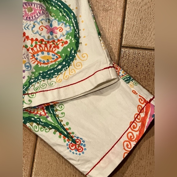 Women’s DESIGUAL paisley LORISE stretch DENIM PREMIUM JEANS! Size: 28 EUC - Picture 9 of 10